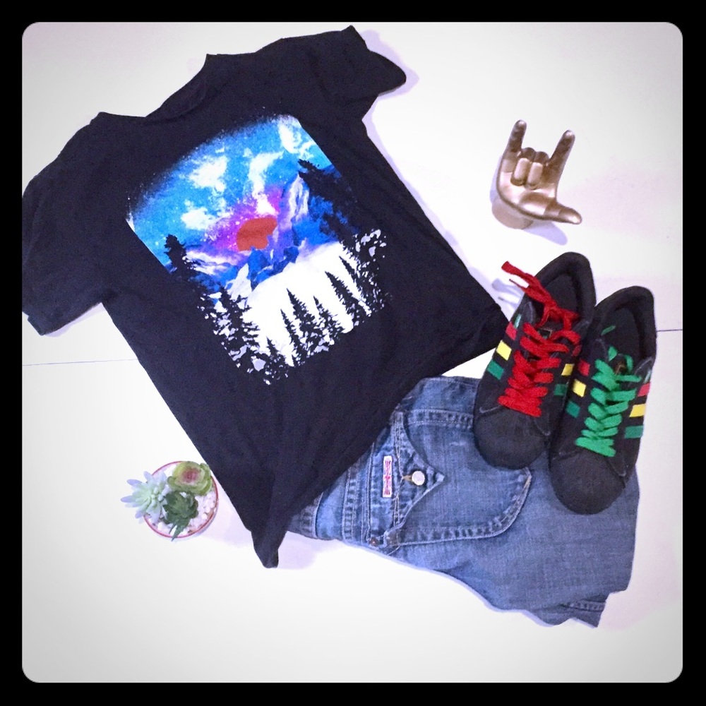 Hippy Bob Ross inspired Tee
